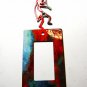 Kokopelli w/ Flute Single Rocker Outlet Cover Plate by Steel Images USA 022315C