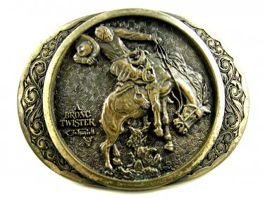 Bronc Twister C.M. Russell Western Collection Belt Buckle by ADM 092314