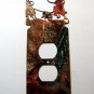Cowboy Rodeo Calf Roping Lizard Double Outlet Cover Plate by LaZart 02161511111L