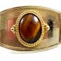 Western Cowboy Goldtone Tiger Eye Belt Buckle 10272013
