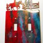 Cowboy Double Light Switch Cover Plate by Steel Images Made in USA 02161511111K
