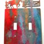 Cowboy Double Light Switch Cover Plate by Steel Images Made in USA 02161511111K