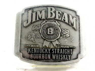 Jim Beam Kentucky Straight Bourbon Whiskey Belt Buckle 10312013 Mint in Plastic