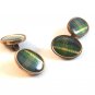 Victorian / Edwardian Scottish Tartan Plaid Cufflinks