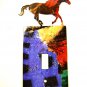 Large Horse Single Light Switch Cover Plate by Steel Images USA 6815RR