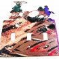Cowboy Rodeo Calf Roping Triple Light Cover Plate Steel Images USA 3315 KA 3315