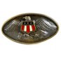 Enameled American Eagle with American Flag Belt Buckle 10292013