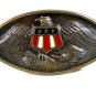 Enameled American Eagle with American Flag Belt Buckle 10292013