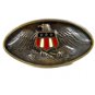Enameled American Eagle with American Flag Belt Buckle 10292013