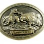 Buffalo Runner C.M. Russell Western Collection Belt Buckle by ADM 092314