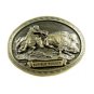Buffalo Runner C.M. Russell Western Collection Belt Buckle by ADM 092314