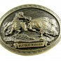 Buffalo Runner C.M. Russell Western Collection Belt Buckle by ADM 092314