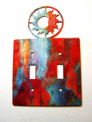 Sun Double Light Switch Cover Plate by Steel Images Made in USA 02161511111P