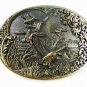 Solid Brass Mallard Ducks In Flight Belt Buckle By Award Design Medals 72815