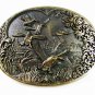 Solid Brass Mallard Ducks In Flight Belt Buckle By Award Design Medals 72815