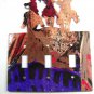 Cowboys Galloping on Horses Triple Light Cover Plate Steel Images USA 51215