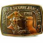 1981 National Scout Jamboree Virginia Belt Buckle 11012013