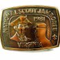 1981 National Scout Jamboree Virginia Belt Buckle 11012013