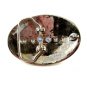Western Cowboy Silvertone Green Saddle Belt Buckle #102113