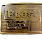 Poast The Ultimate Standard In Grass Control Belt Buckle Signed