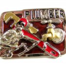 Plumber Belt Buckle 5714 Not Signed