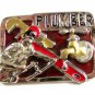 Plumber Belt Buckle 5714 Not Signed