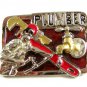 Plumber Belt Buckle 5714 Not Signed