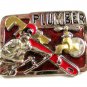 Plumber Belt Buckle 5714 Not Signed