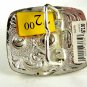 Ladies Western Silverplated Pewter Rhinestone Butterfly Belt Buckle 11072013