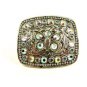 Ladies Western Silverplated Pewter Rhinestone Butterfly Belt Buckle 11072013