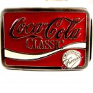 Silvertone & Red Coca Cola Classic Belt Buckle 11262013