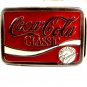 Silvertone & Red Coca Cola Classic Belt Buckle 11262013