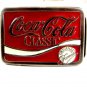Silvertone & Red Coca Cola Classic Belt Buckle 11262013