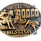 1978 National Finals Rodeo Belt Buckle by Hesston 72714