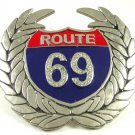 ROUTE 69 Belt Buckle Marked B.A. 1114214