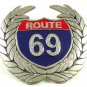ROUTE 69 Belt Buckle Marked B.A. 1114214