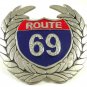 ROUTE 69 Belt Buckle Marked B.A. 1114214