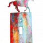 Running Horse Single Switch Cover Plate by Steel Images 42415a