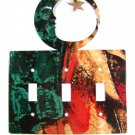 Man In Moon Triple Light Switch Plate by Steel Images Made In USA 6215x
