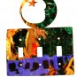 Man In Moon Triple Light Switch Plate by Steel Images Made In USA 6215x