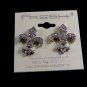 Large Fleur de Lis Pierced Studs Earrings Free Shipping