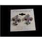 Large Fleur de Lis Pierced Studs Earrings Free Shipping