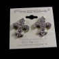 Large Fleur de Lis Pierced Studs Earrings Free Shipping