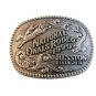 1990 Hesston National Finals Rodeo Belt Buckle