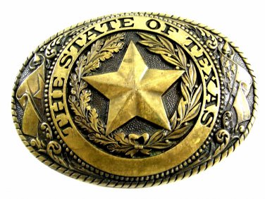 The State of Texas Belt Buckle by Tony Lama 7214