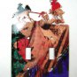 Rodeo Calf Roping Cowboys Double Light Switch Cover Plate by Steel Images USA