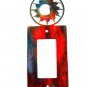 Small Sun Single Rocker Switch Cover Plate by Steel Images Made USA 52815