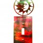 Small Sun Single Rocker Switch Cover Plate by Steel Images Made USA 52815