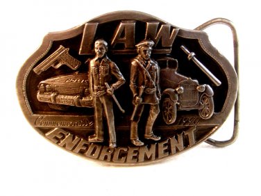 1990 Law / Police Enforcement Commemorative Belt Buckle