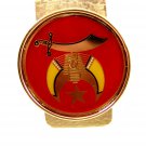 Goldtone Shriners Money Clip